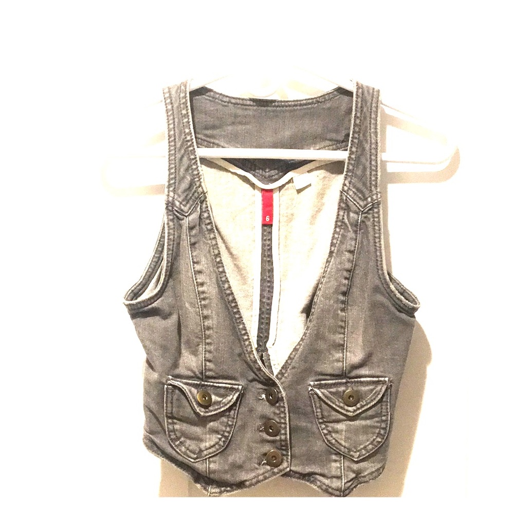 H & M three buttoned denim vest
